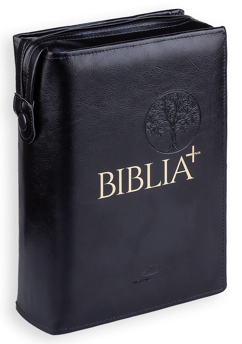 Oprawa / Okładka z suwakiem na Biblię PLUS - czarna