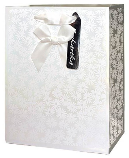 Torba prezentowa Kokarda 17,7x22,8x9,8 cm QPM-126 wzór 3