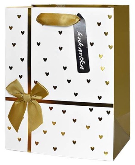 Torba prezentowa Kokarda 26x32,3x12,5 cm QPL-130 wzór 1