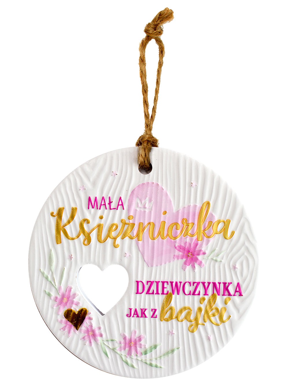 Zawieszka ceramiczna: "mała Księżnikczka - dziewczynka jak z bajki" CEZ-150
