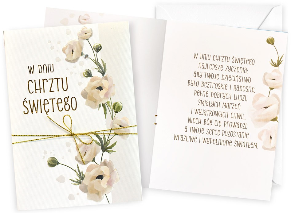 Karnet z kopertą Dream Cards: Chrzest DK-1385