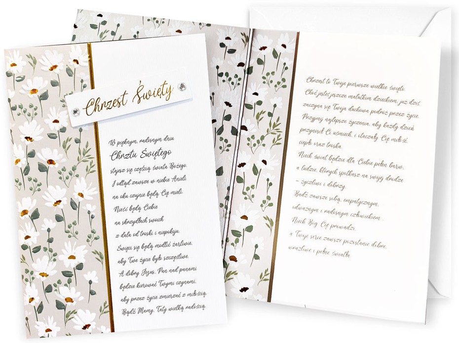Karnet z kopertą Dream Cards: Chrzest DK-1386