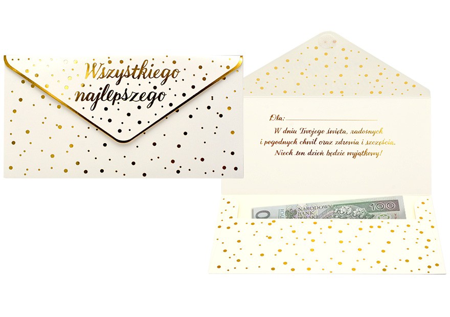 Koperta podarunkowa Ogólna "Wszystkiego najlepszego" KOP-035