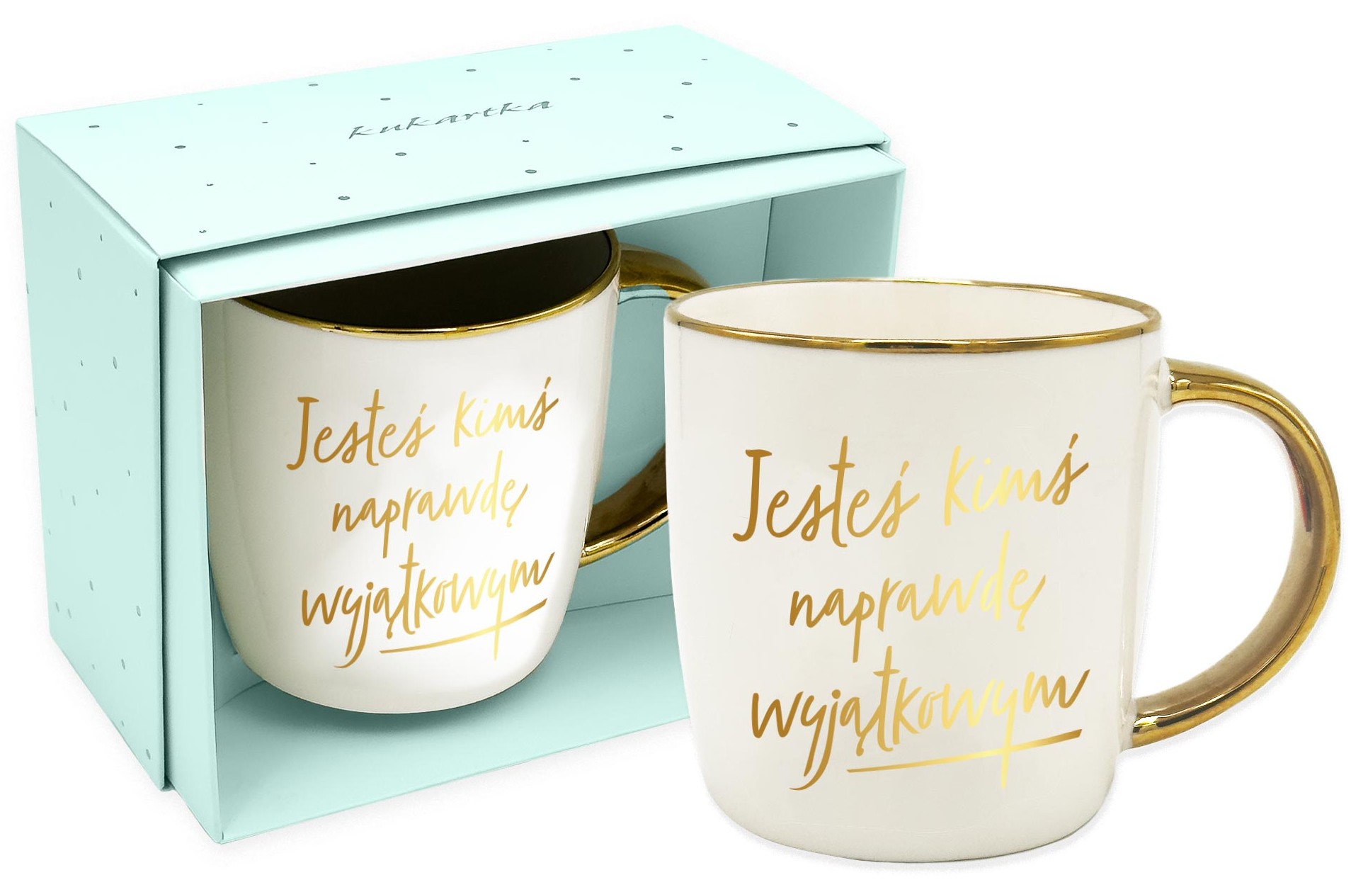 Kubek Elite kukartka "Jesteś kimś naprawdę wyjątkowym" 350 ml EL-012