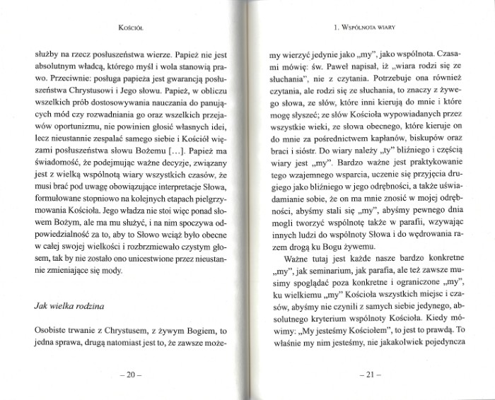 Fundamenty wiary 3: KOŚCIÓŁ. Wspólnota miłości - BENEDYKT XVI
