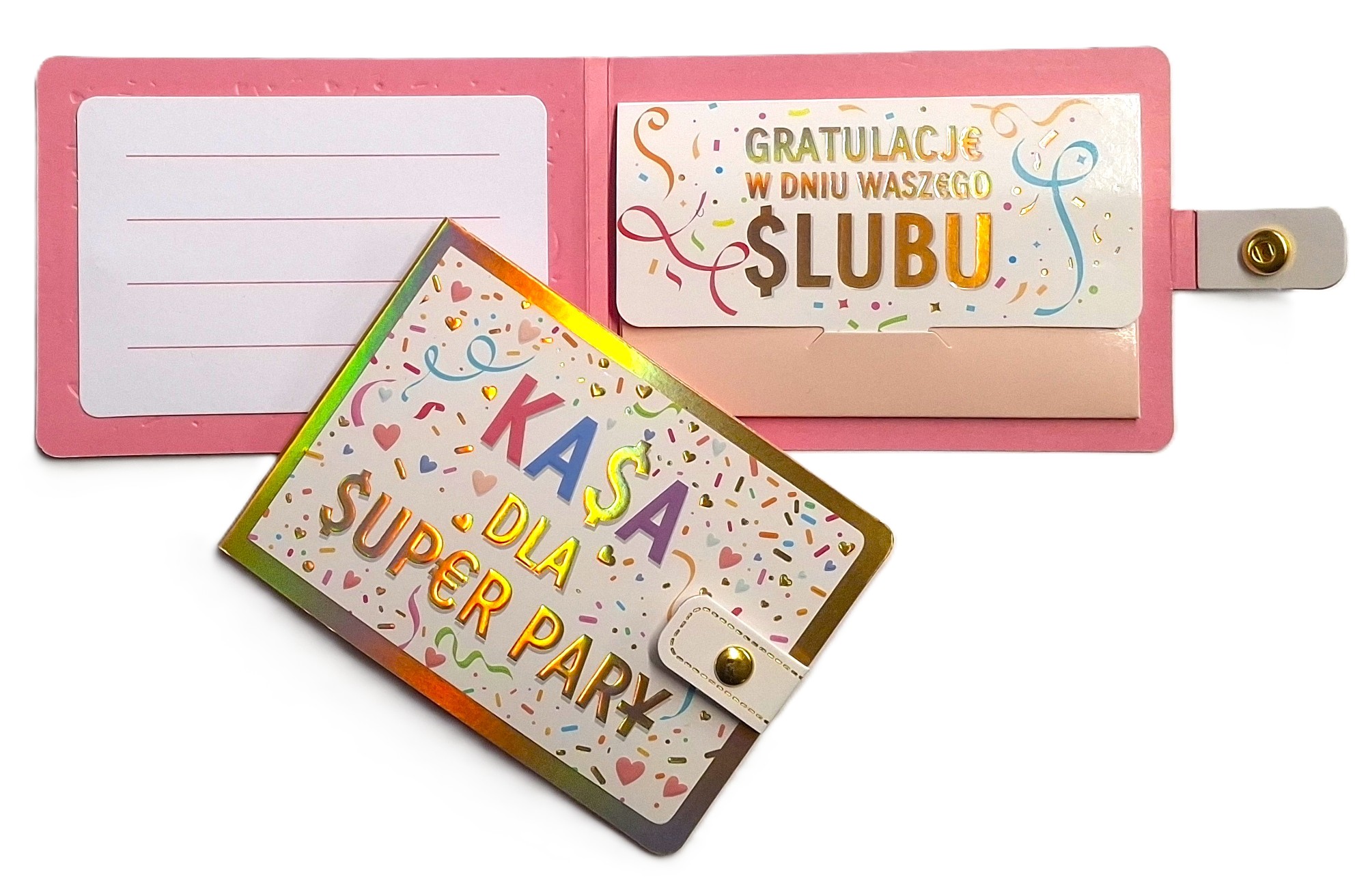 Portfelik prezentowy: ŚLUB "KASA dla Super Pary" POR-031
