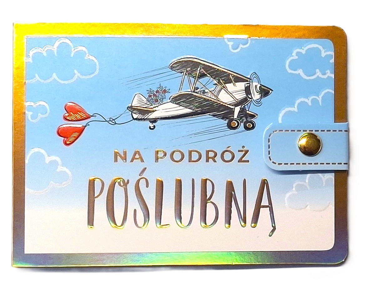 Portfelik prezentowy: ŚLUB "na podróż POŚLUBNĄ" POR-034
