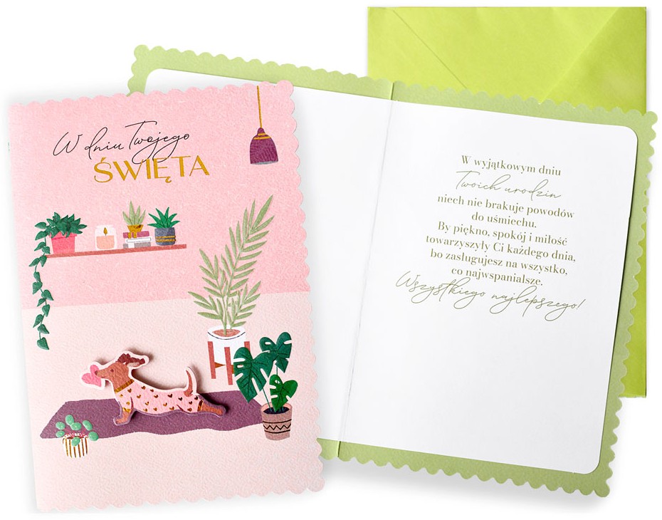 Karnet Dream Cards: URODZINY "W dniu Twojego święta" DK-1436