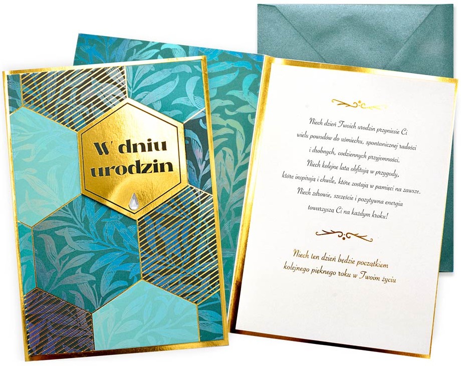Karnet Dream Cards: "W dniu urodzin" (męskie) DK-1430