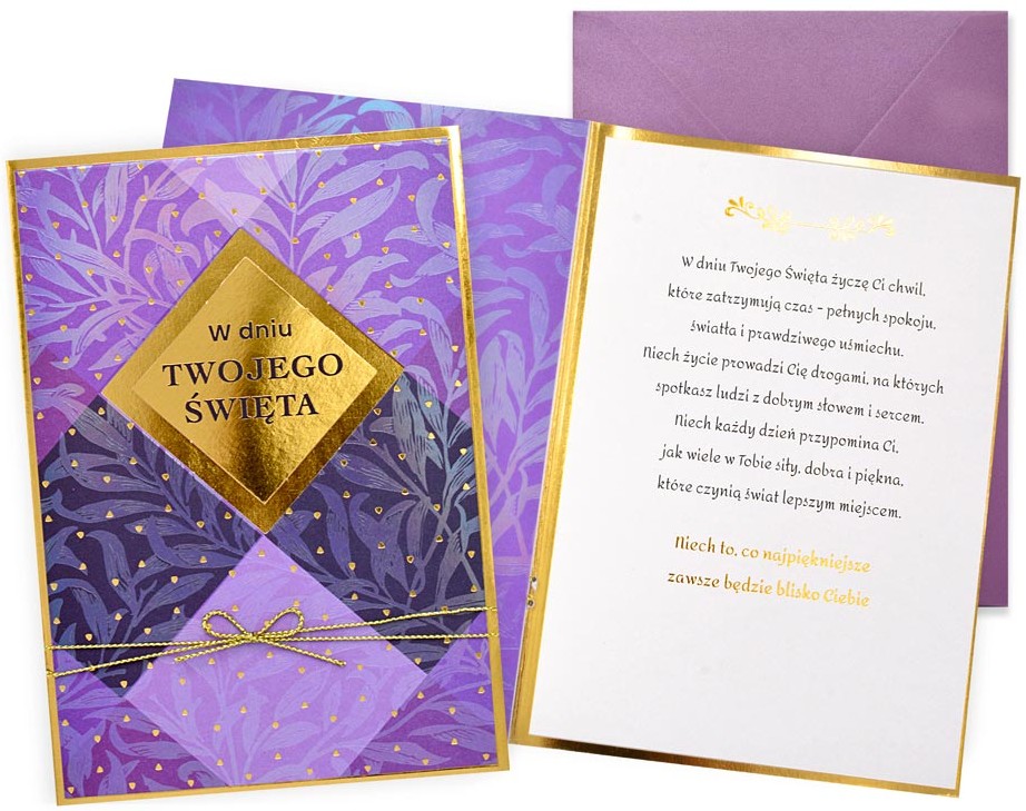 Karnet Dream Cards: "W dniu TWOJEGO ŚWIĘTA" DK-1429