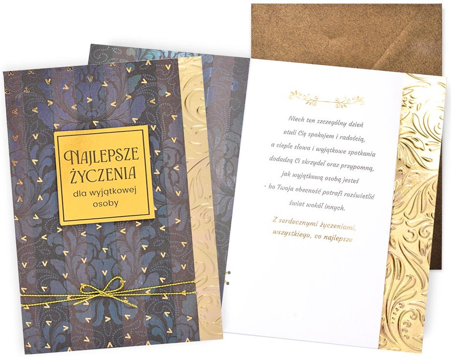 Karnet Dream Cards: "NAJLEPSZE ŻYCZENIA dla..." (męskie) DK-1427