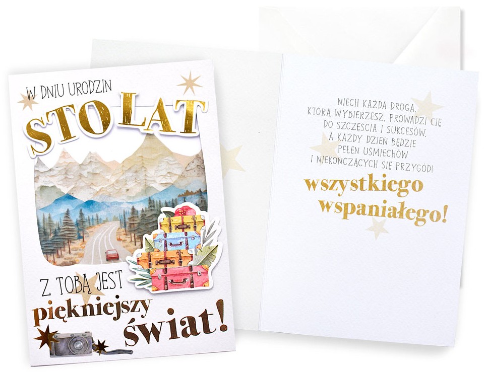 Karnet Dream Cards: "W dniu URODZIN STO LAT..." DK-1420