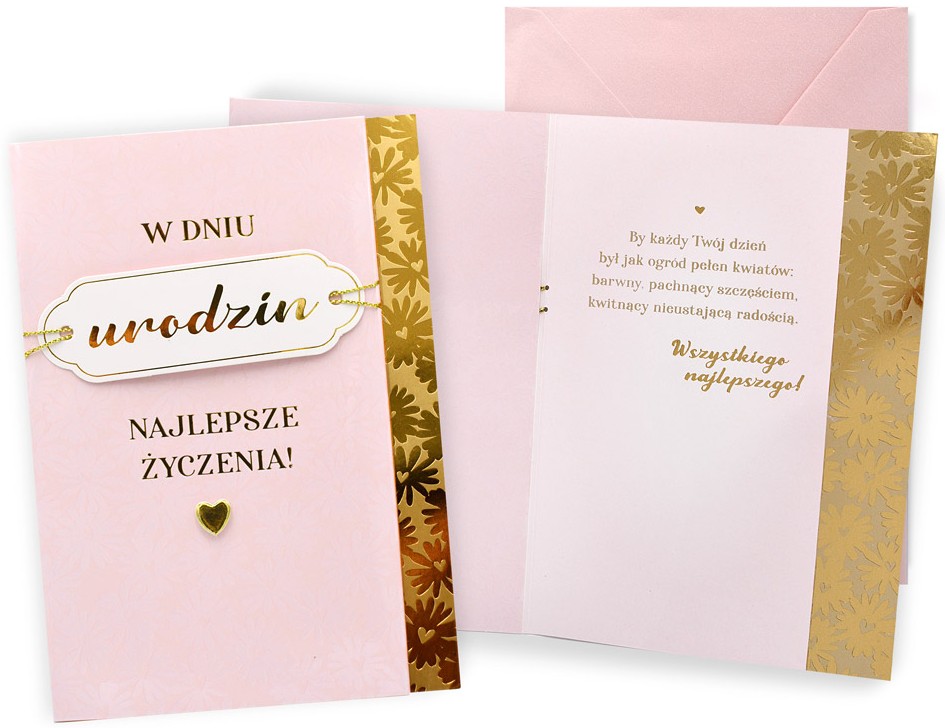 Karnet Dream Cards: "W dniu URODZIN..." (damskie) DK-1418