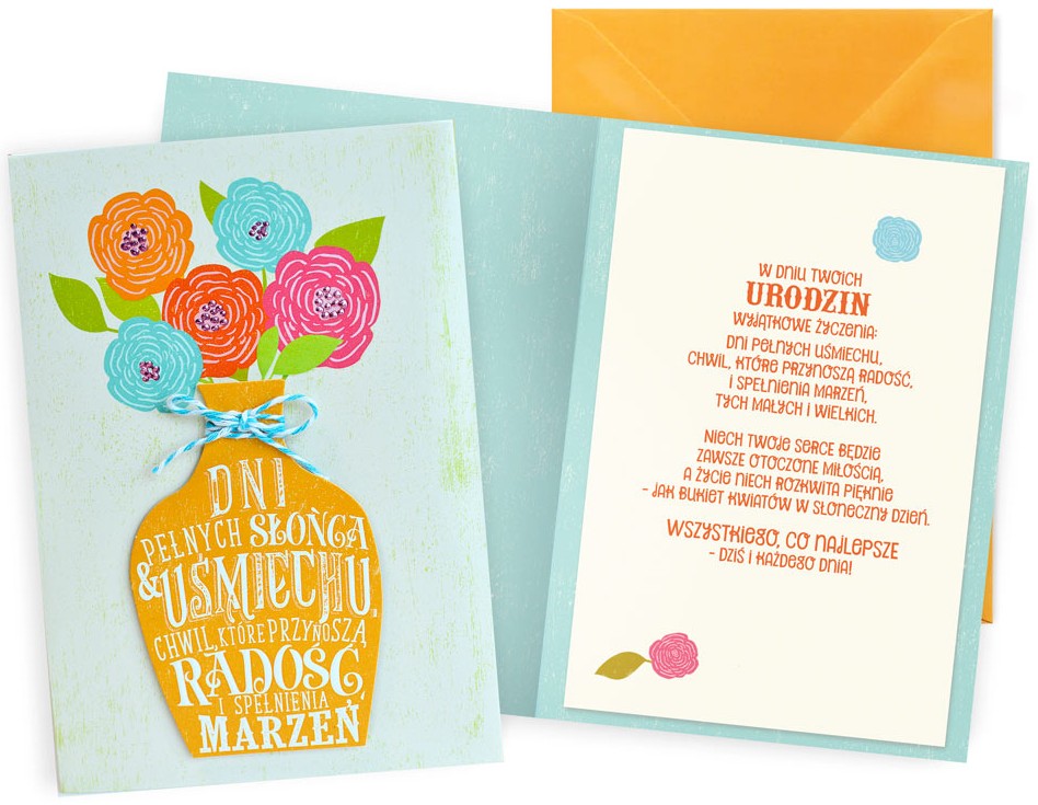 Karnet Dream Cards: URODZINY (kwiat) DK-1377