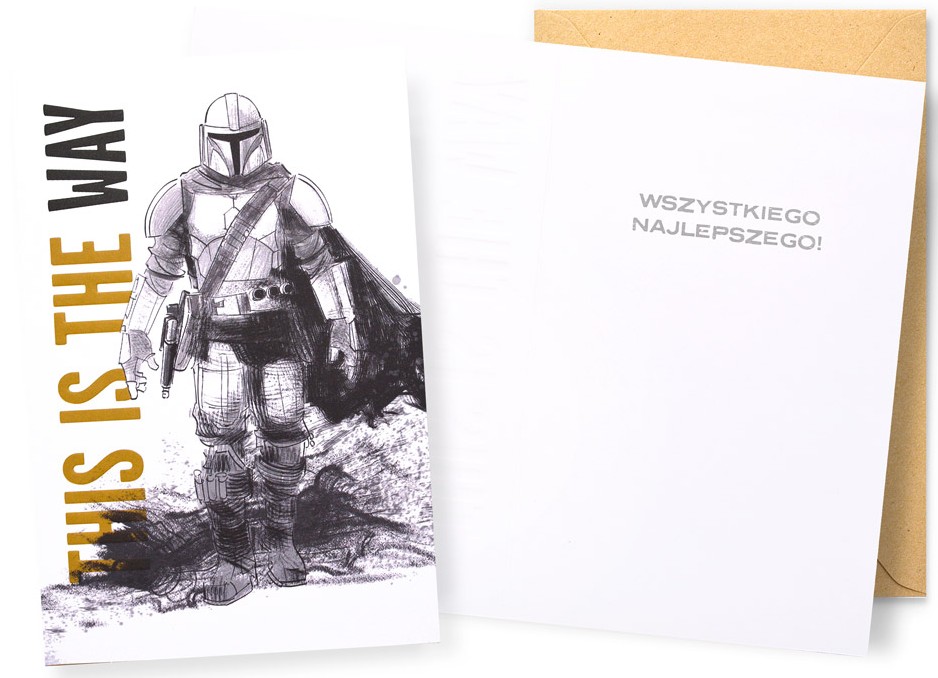 Karnet z kopertą: THIS IS THE WAY (Star Wars) DHS-048