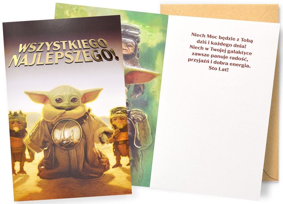 Karnet z kopertą: WSZYSTKIEGO NAJLEPSZEGO! (Star Wars) DHS-049