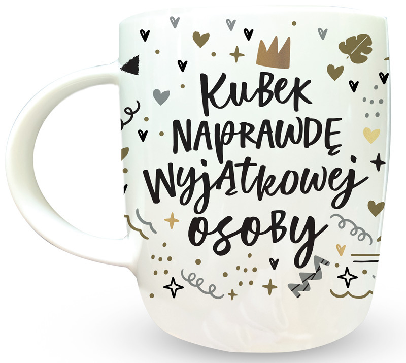 Kubek TOP kukartka "Kubek naprawdę wyjątkowej osoby" 350 ml TOP-042