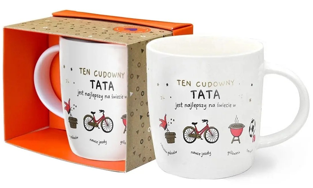 Kubek TOP kukartka "TEN CUDOWNY TATA..." 350 ml TOP-040