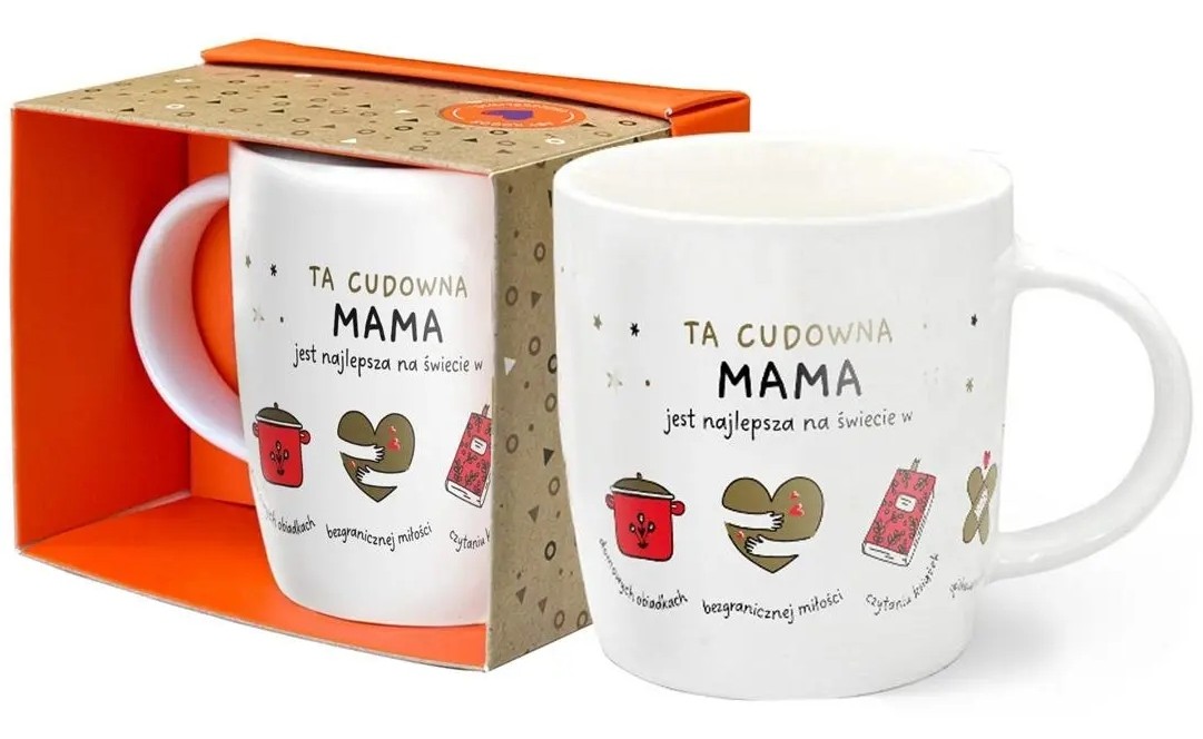 Kubek TOP kukartka "TA CUDOWNA MAMA..." 350 ml TOP-039