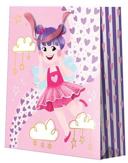 Torba prezentowa kukartka - seria dziecięca 26x32,3x12,5 cm QL-366 wzór 2