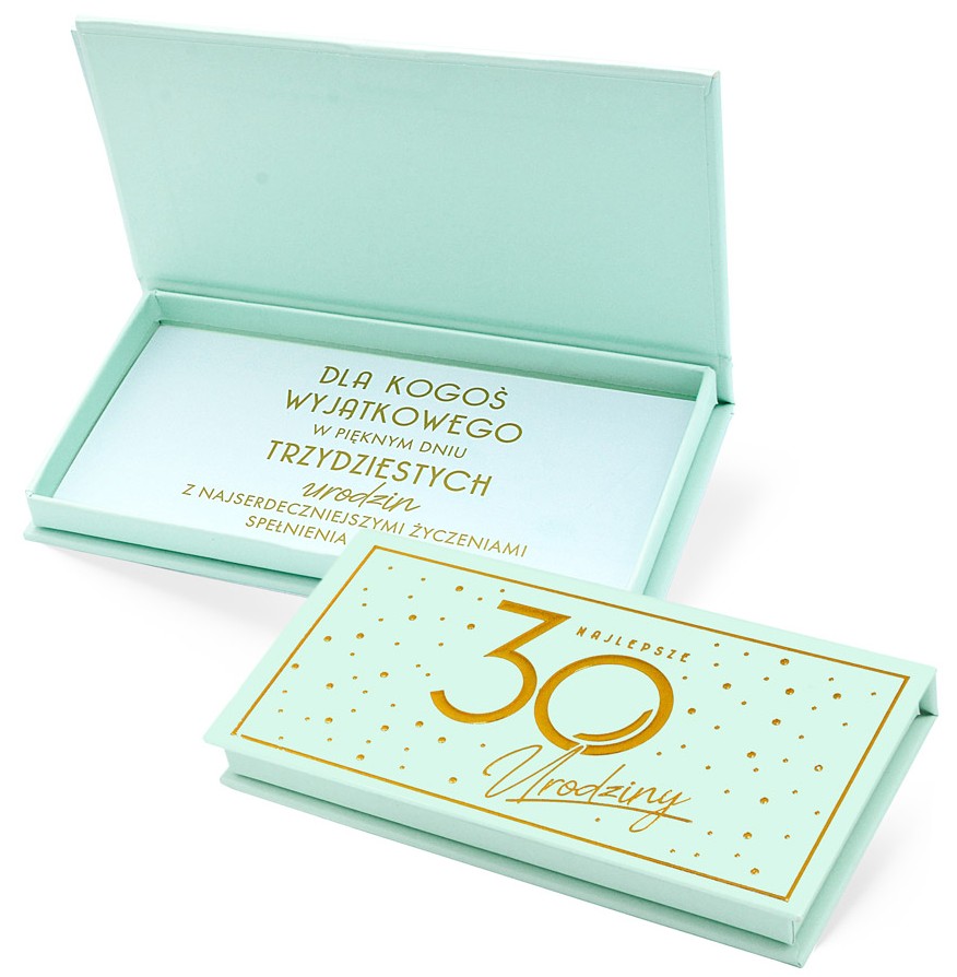 Pudełko ozdobne na banknoty Elite: Urodziny 30 MB-014
