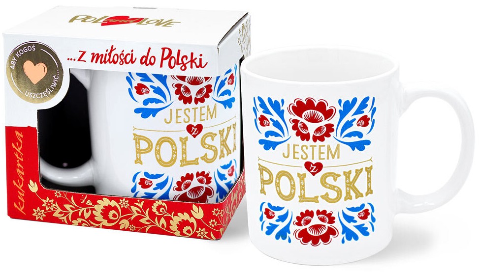 Kubek Premium kukartka "Jestem z POLSKI" 300 ml Q-1055