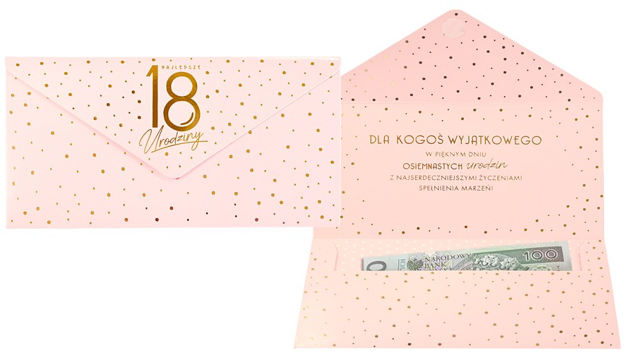 Koperta podarunkowa ELITE "Urodziny 18" KOP-050