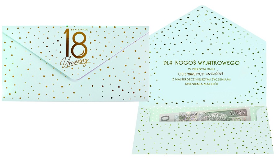 Koperta podarunkowa ELITE "Urodziny 18" KOP-051