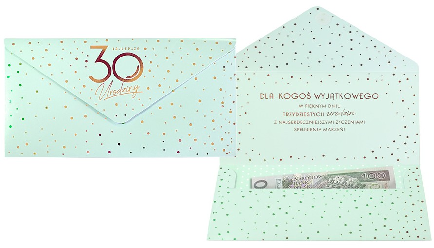 Koperta podarunkowa ELITE "Urodziny 30" KOP-052