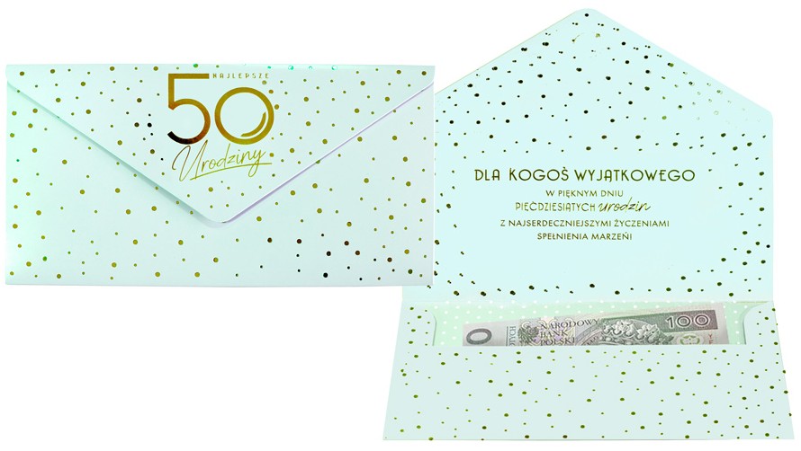 Koperta podarunkowa ELITE "Urodziny 50" KOP-056