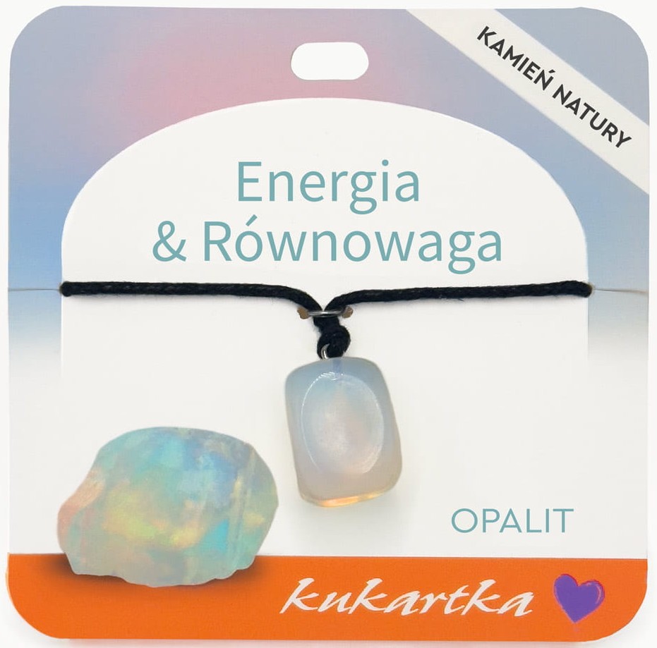 Naszyjnik kukartka: ENERGIA I RÓWNOWAGA (opalit) - NAS-055