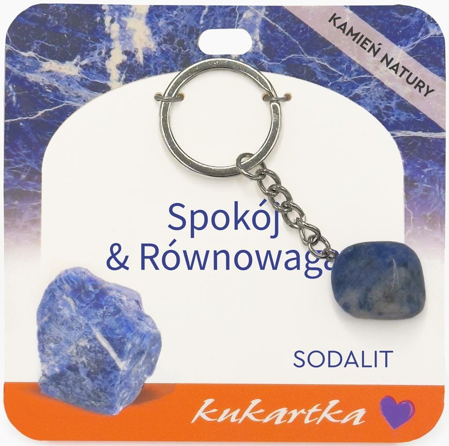 Brelok kukartka: SPOKÓJ I RÓWNOWAGA (sodalit) - BKN-053
