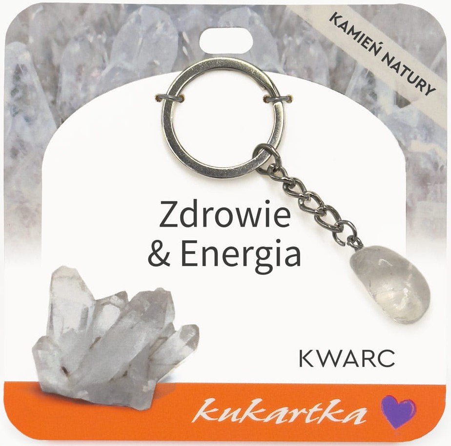 Brelok kukartka: ZDROWIE I ENERGIA (kwarc) - BKN-054