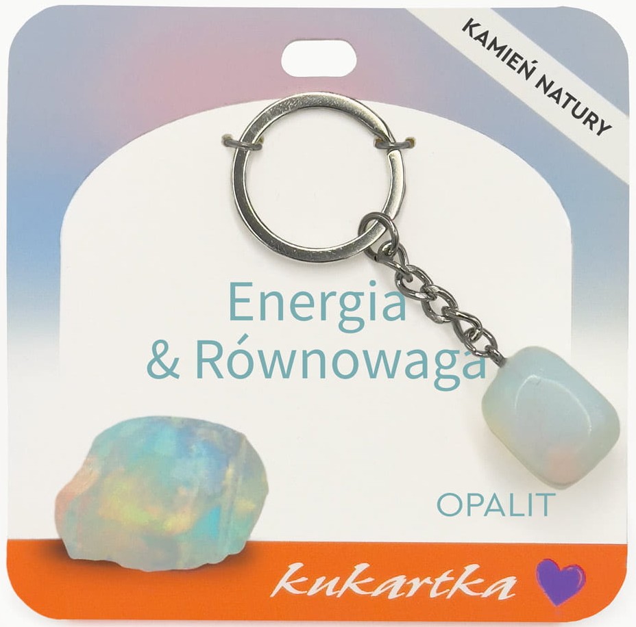 Brelok kukartka: ENERGIA I RÓWNOWAGA (opalit) - BKN-055