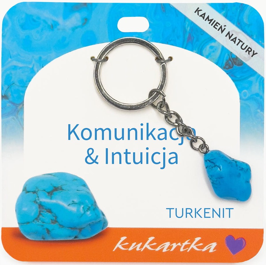 Brelok kukartka: KOMUNIKACJA I INTUICJA (turkenit) - BKN-057