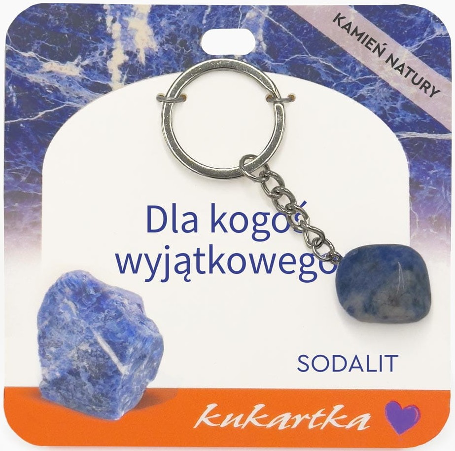 Brelok kukartka: DLA KOGOŚ WYJĄTKOWEGO (sodalit) - BKN-065