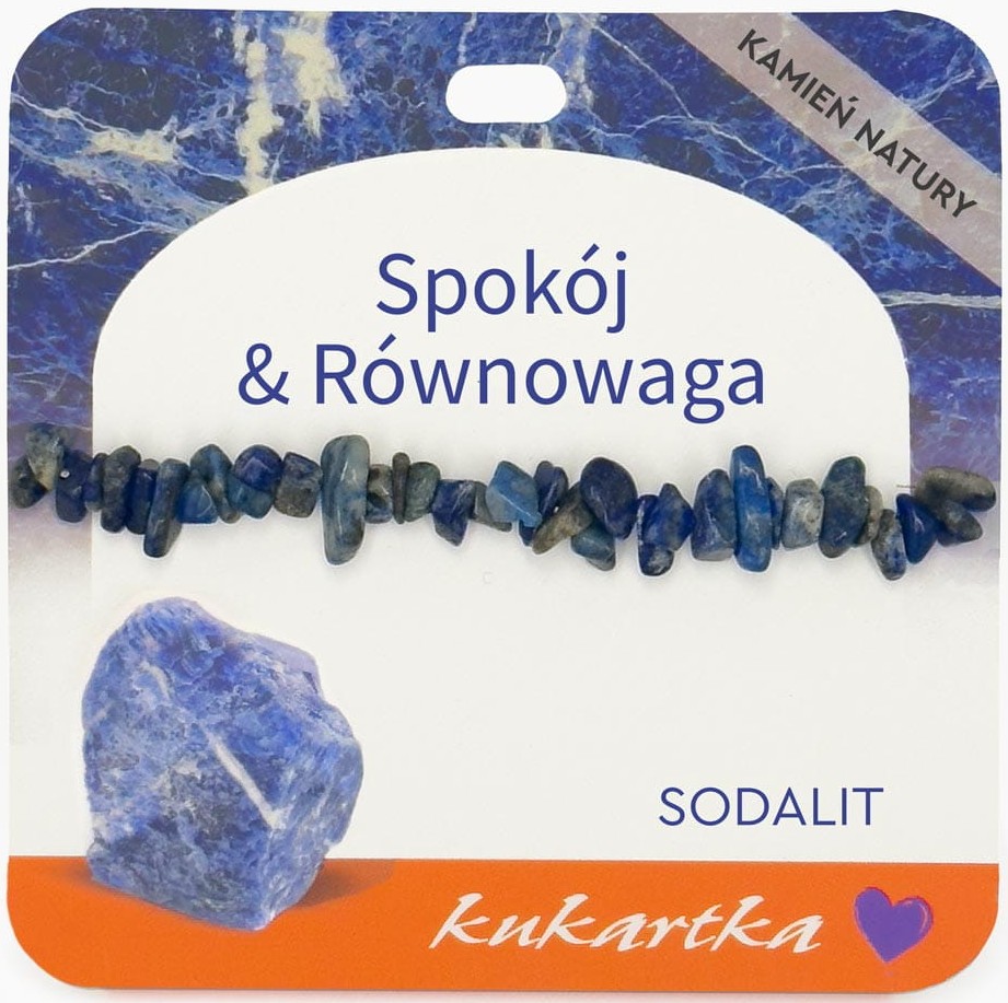 Bransoletka kukartka: SPOKÓJ I RÓWNOWAGA (sodalit) - BRA-053