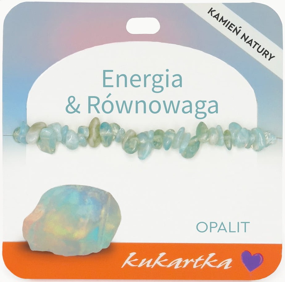 Bransoletka kukartka: ENERGIA I RÓWNOWAGA (opalit) - BRA-055