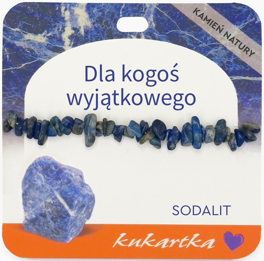 Bransoletka kukartka: DLA KOGOŚ WYJĄTKOWEGO (sodalit) - BRA-065