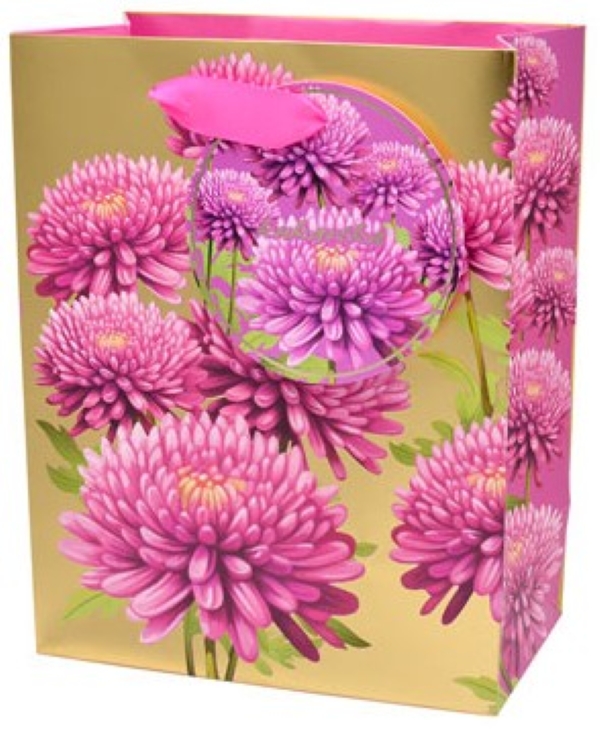 Torba prezentowa kukartka - seria kwiatowa 17,7x22,8x9,8 cm QM-354 wzór 2