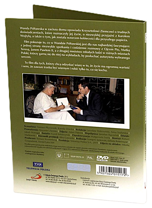 PRAWDĘ MÓWIĄC rozmawia Krzysztof Ziemiec - Wanda Półtawska (DVD)