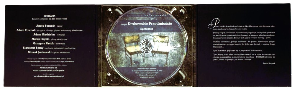 Spotkania. Koncert z wierszy: ks. Jan Twardowski - zespół Krakowskie Przedmieście (CD)