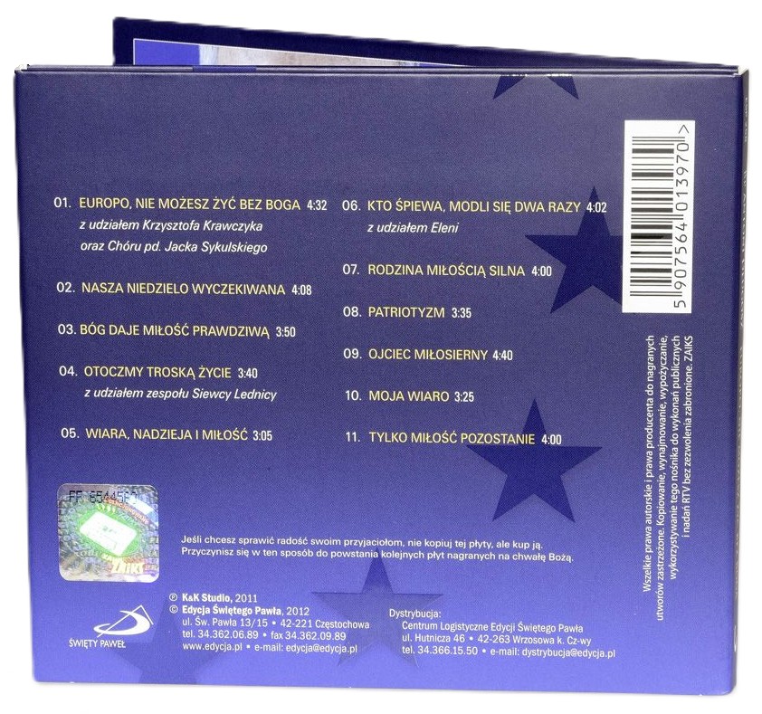 EUROPO, nie możesz żyć bez Boga - bp Antoni Długosz (CD)