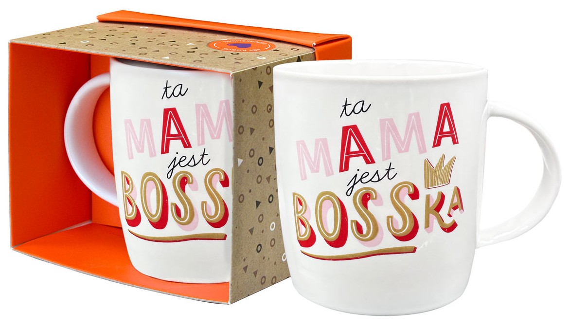 Kubek kukartka "ta MAMA jest BOSSKA" 350 ml TOP-023