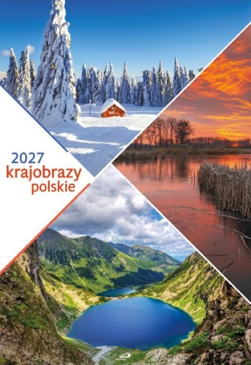 Kalendarz 2027 ŚCIENNY - Krajobrazy polskie (33,5x48,5 cm)
