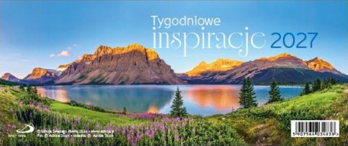 Kalendarz 2027 na biurko - Tygodniowe inspiracje (27,5x11,5 cm)