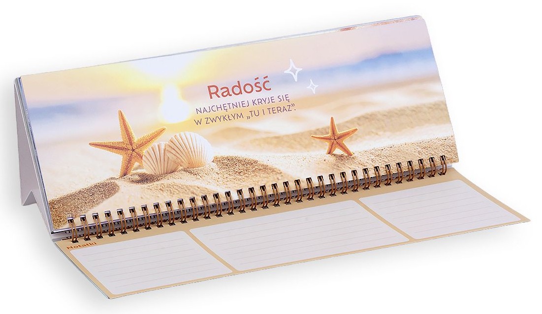 Kalendarz 2027 na biurko - W rytmie tygodnia (29,5x10,5 cm)