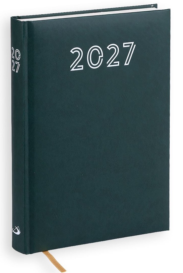 Kalendarz / Terminarz 2027 A5 STANDARD - zielony