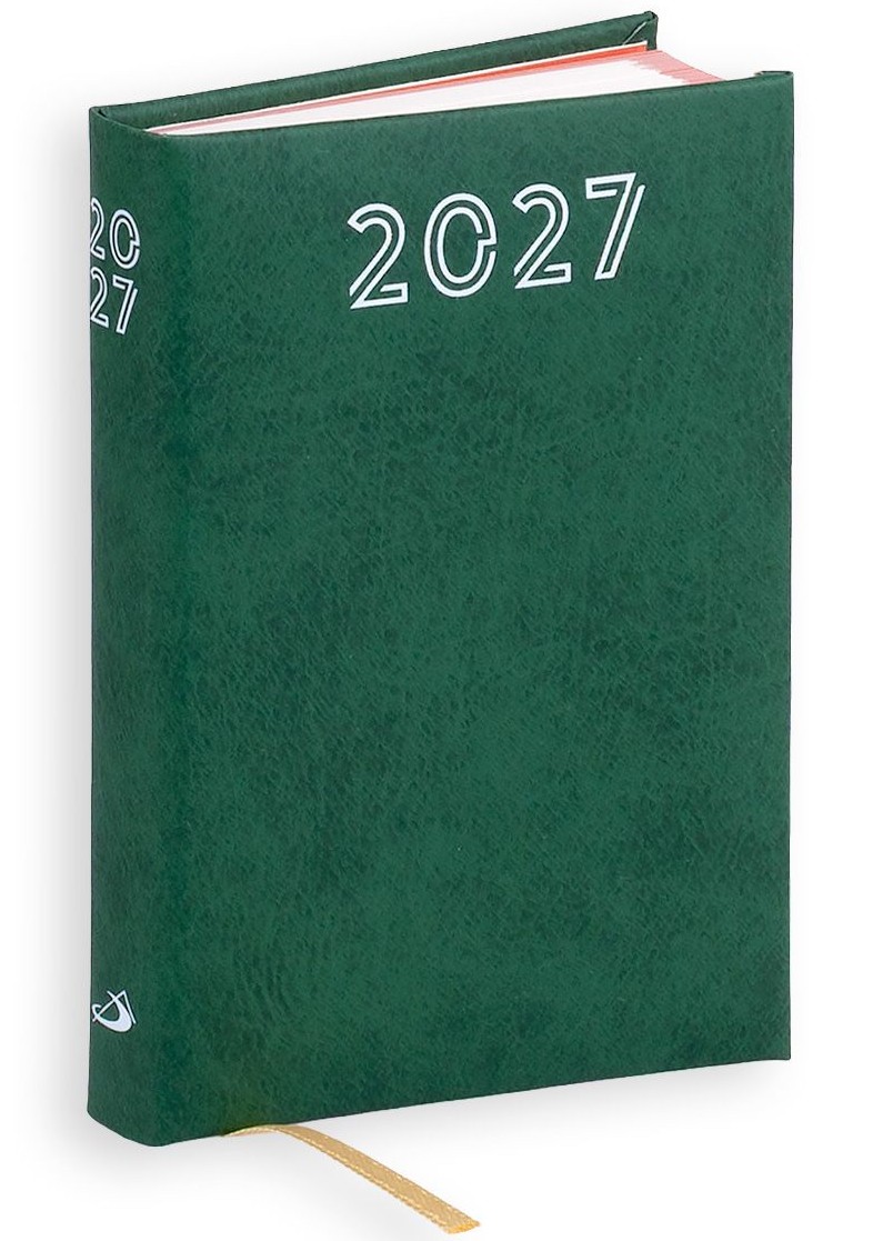 Kalendarz / Terminarz 2027 B7 STANDARD - zielony