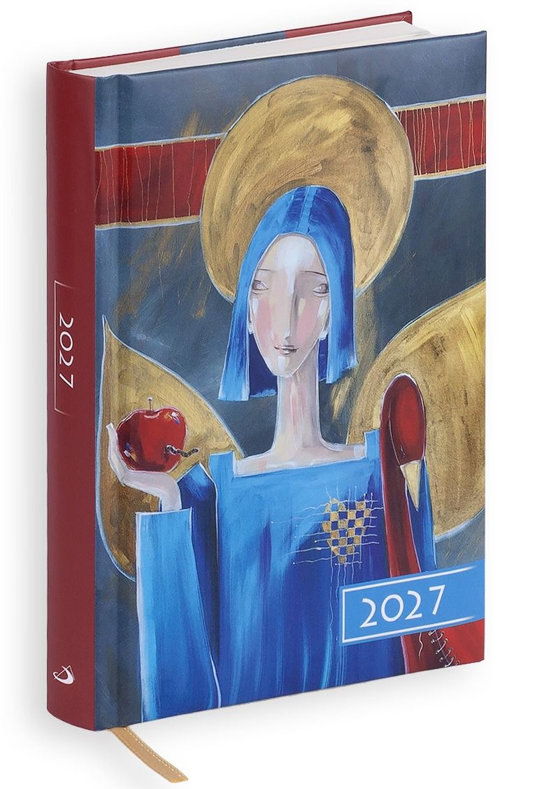Kalendarz / Terminarz 2027 B7 KOLOROWY - anioł